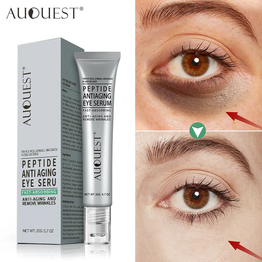 Peptide Eye Cream Dark Circles Remove Eye Bags Puffiness Reduces Wrinkles Lifting Firming Eye Serum Man Woman Eye Care Beauty