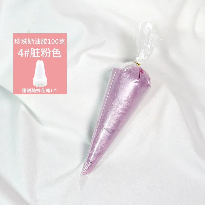 Best 100g transparent crystal cream glue can be diy add glitter glitter homemade cream glue phone case