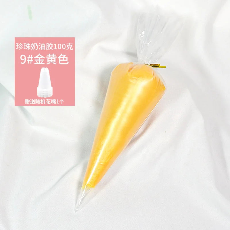 Best 100g transparent crystal cream glue can be diy add glitter glitter homemade cream glue phone case