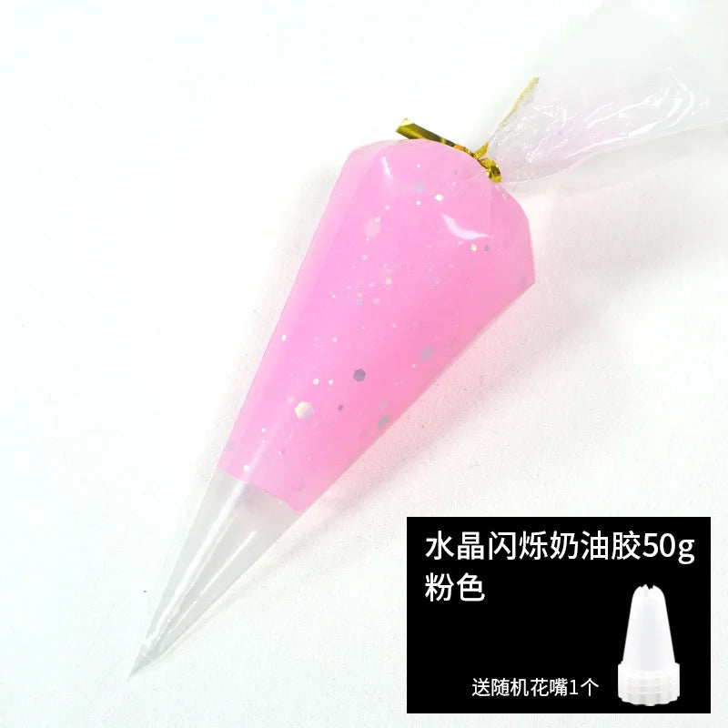 Best Antifreeze artificial cream glue wholesale Crystal Scintillation mobile phone case DIY material hand-made accessories 50ml