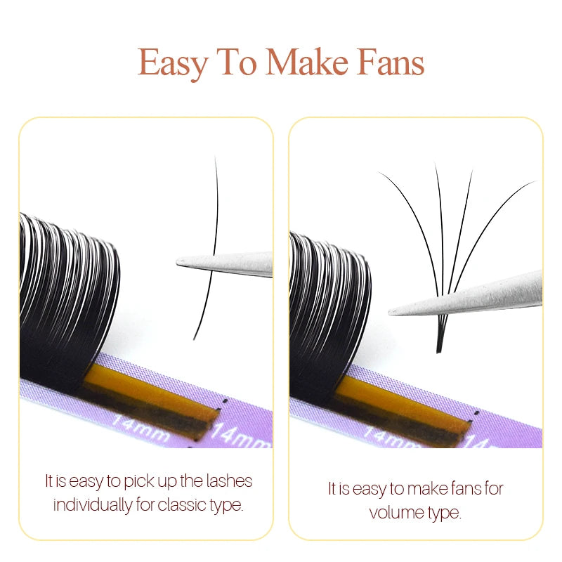 SONG LASHES 16 Row Classics False Eyelashes Extension Pure Dark Black Lashes B/C/D/CC High Quality Makeup Tools