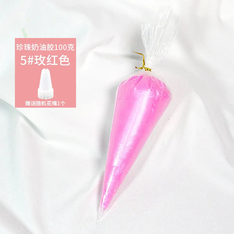 Best 100g transparent crystal cream glue can be diy add glitter glitter homemade cream glue phone case