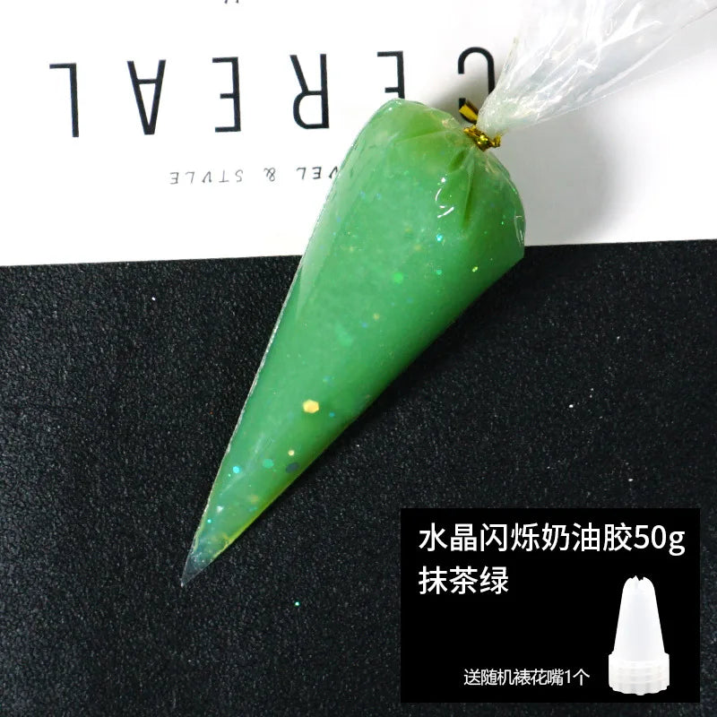 Best Antifreeze artificial cream glue wholesale Crystal Scintillation mobile phone case DIY material hand-made accessories 50ml