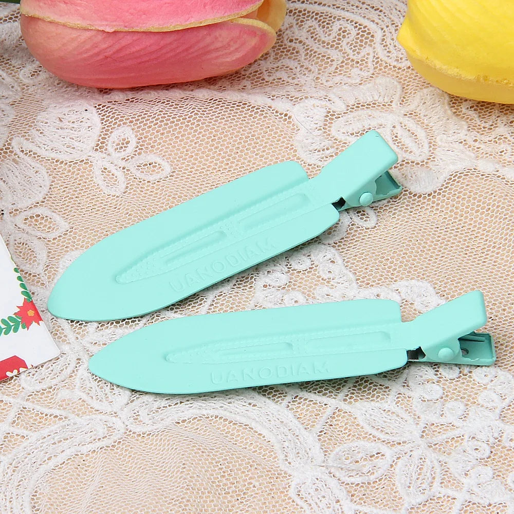 10 Pieces Hair Clips Side Clip Colorful Metal Paint Hair Accessories DIY Cream Glue Handmade Bobby Pin Decorative Materials
