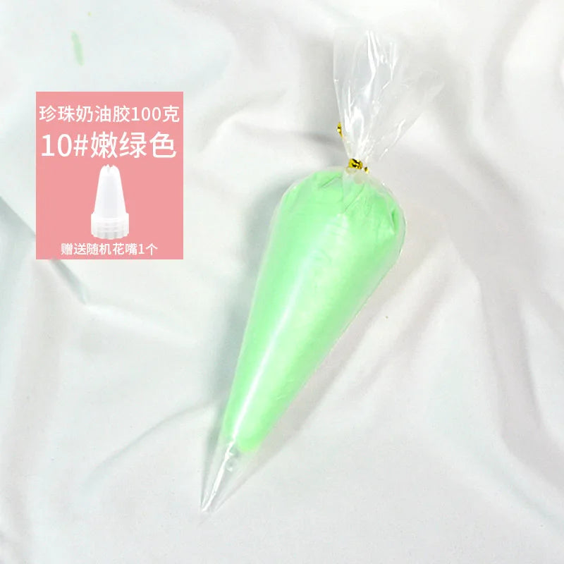 Best 100g transparent crystal cream glue can be diy add glitter glitter homemade cream glue phone case