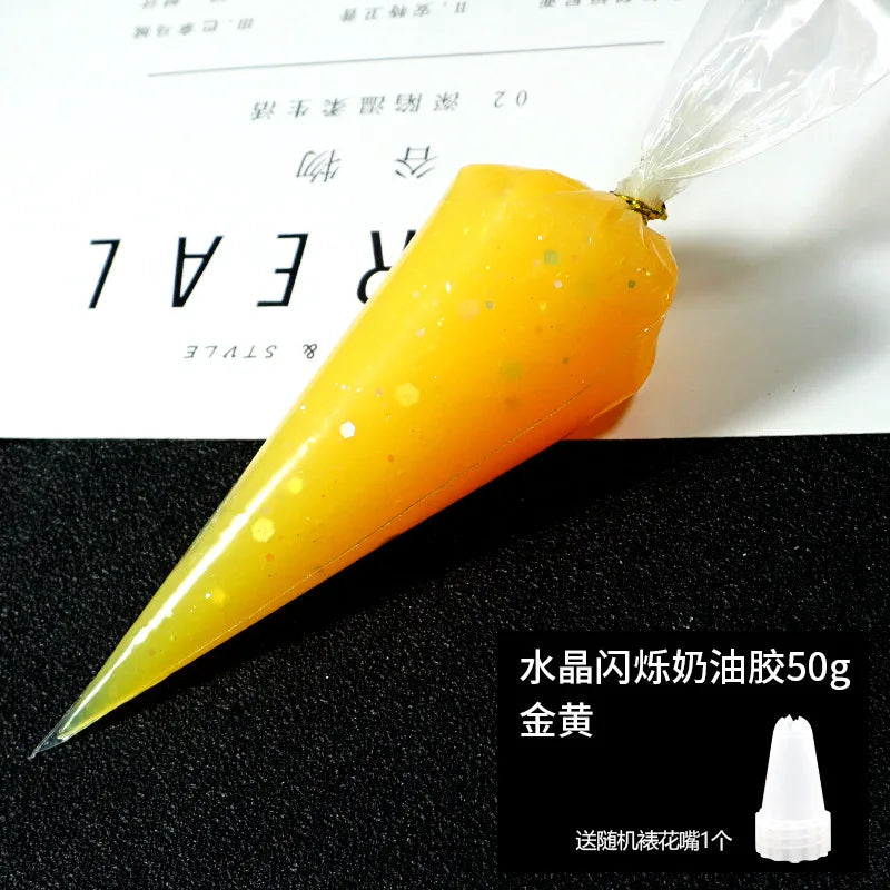 Best Antifreeze artificial cream glue wholesale Crystal Scintillation mobile phone case DIY material hand-made accessories 50ml