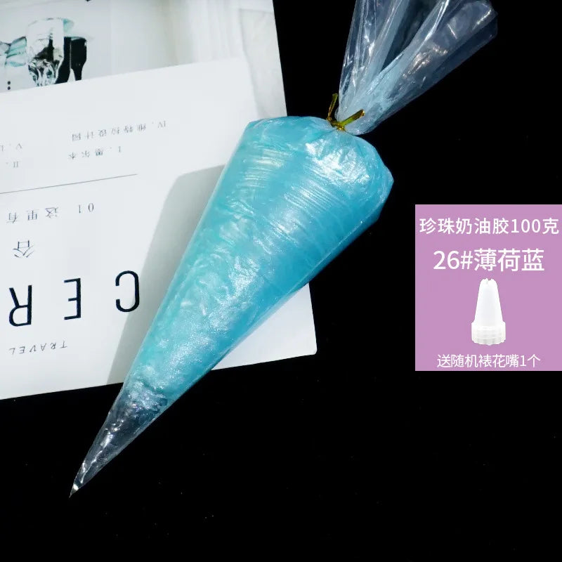 Best 100g transparent crystal cream glue can be diy add glitter glitter homemade cream glue phone case