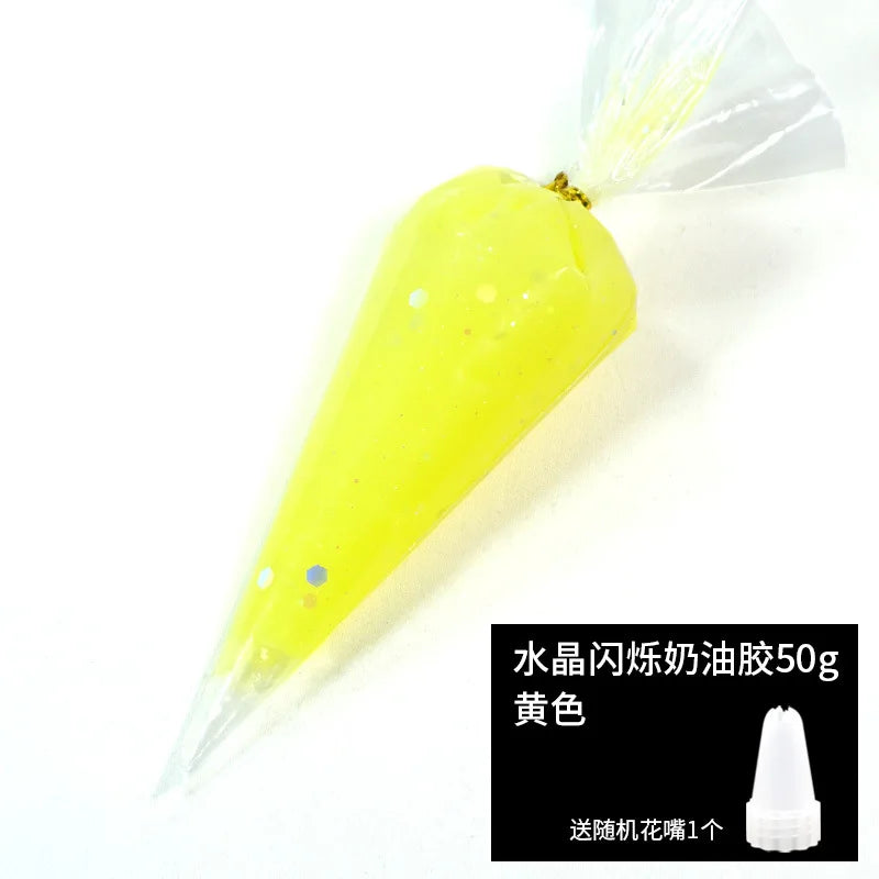 Best Antifreeze artificial cream glue wholesale Crystal Scintillation mobile phone case DIY material hand-made accessories 50ml
