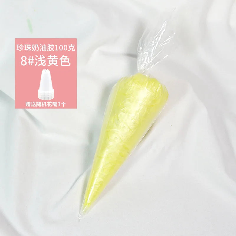 Best 100g transparent crystal cream glue can be diy add glitter glitter homemade cream glue phone case