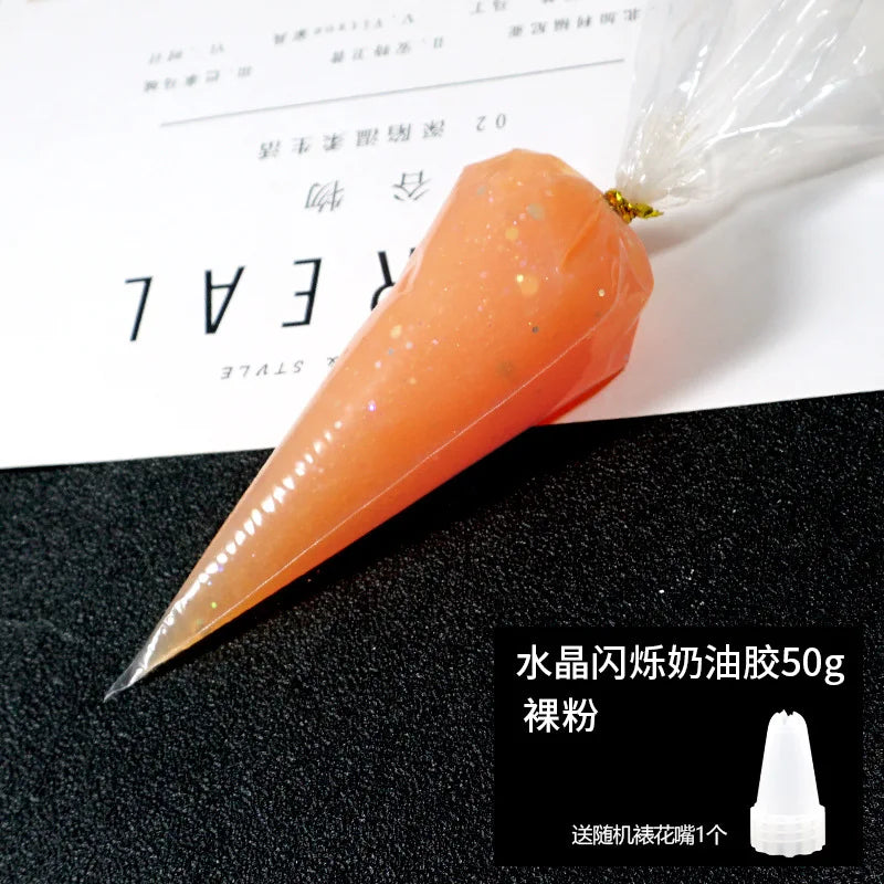 Best Antifreeze artificial cream glue wholesale Crystal Scintillation mobile phone case DIY material hand-made accessories 50ml