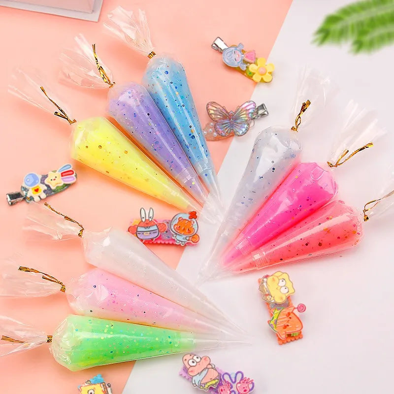 Antifreeze crystal glitter cream glue phone case DIY material, handmade accessories, food and toy handmade glue 50ml