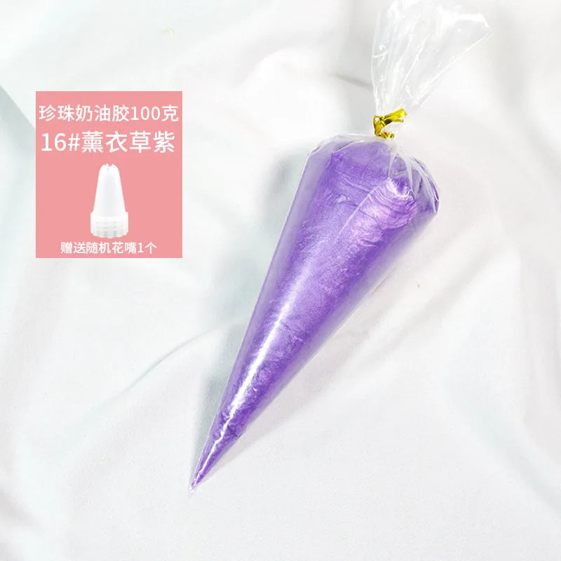 Best 100g transparent crystal cream glue can be diy add glitter glitter homemade cream glue phone case