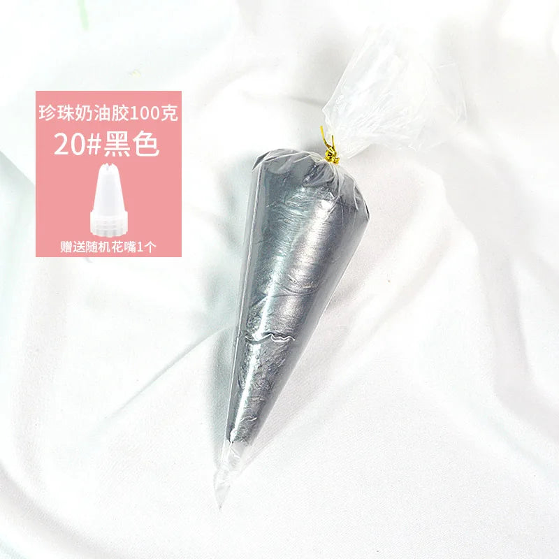 Best 100g transparent crystal cream glue can be diy add glitter glitter homemade cream glue phone case