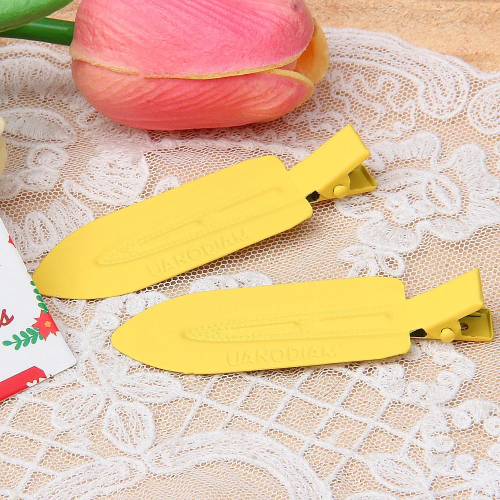 10 Pieces Hair Clips Side Clip Colorful Metal Paint Hair Accessories DIY Cream Glue Handmade Bobby Pin Decorative Materials