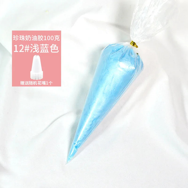 Best 100g transparent crystal cream glue can be diy add glitter glitter homemade cream glue phone case