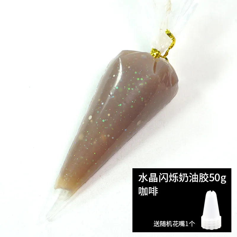 Best Antifreeze artificial cream glue wholesale Crystal Scintillation mobile phone case DIY material hand-made accessories 50ml