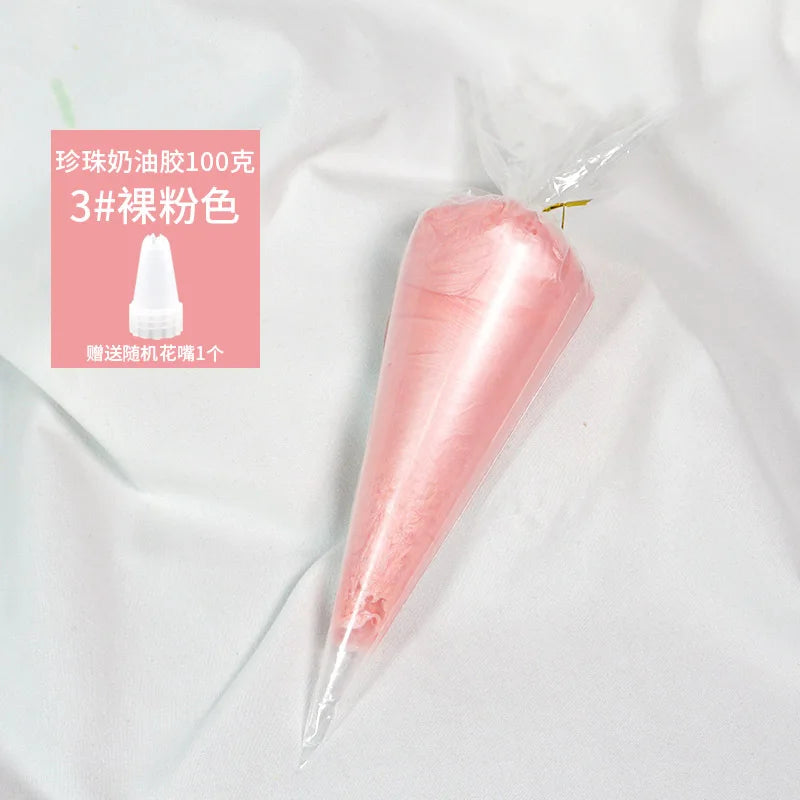 Best 100g transparent crystal cream glue can be diy add glitter glitter homemade cream glue phone case