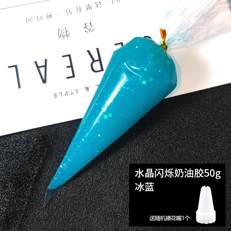 Best Antifreeze artificial cream glue wholesale Crystal Scintillation mobile phone case DIY material hand-made accessories 50ml