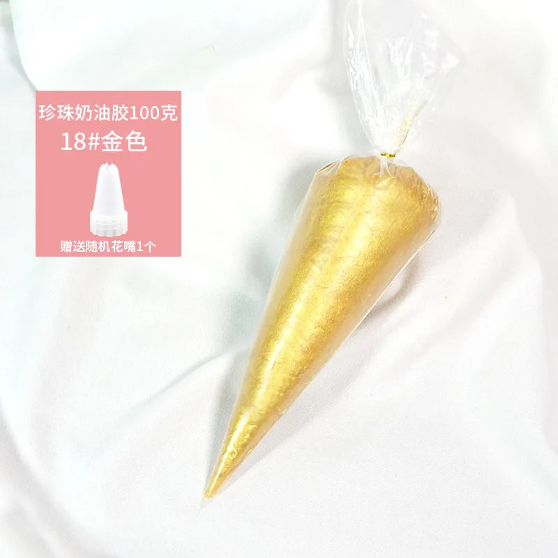 Best 100g transparent crystal cream glue can be diy add glitter glitter homemade cream glue phone case