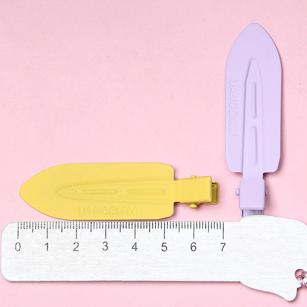 10 Pieces Hair Clips Side Clip Colorful Metal Paint Hair Accessories DIY Cream Glue Handmade Bobby Pin Decorative Materials