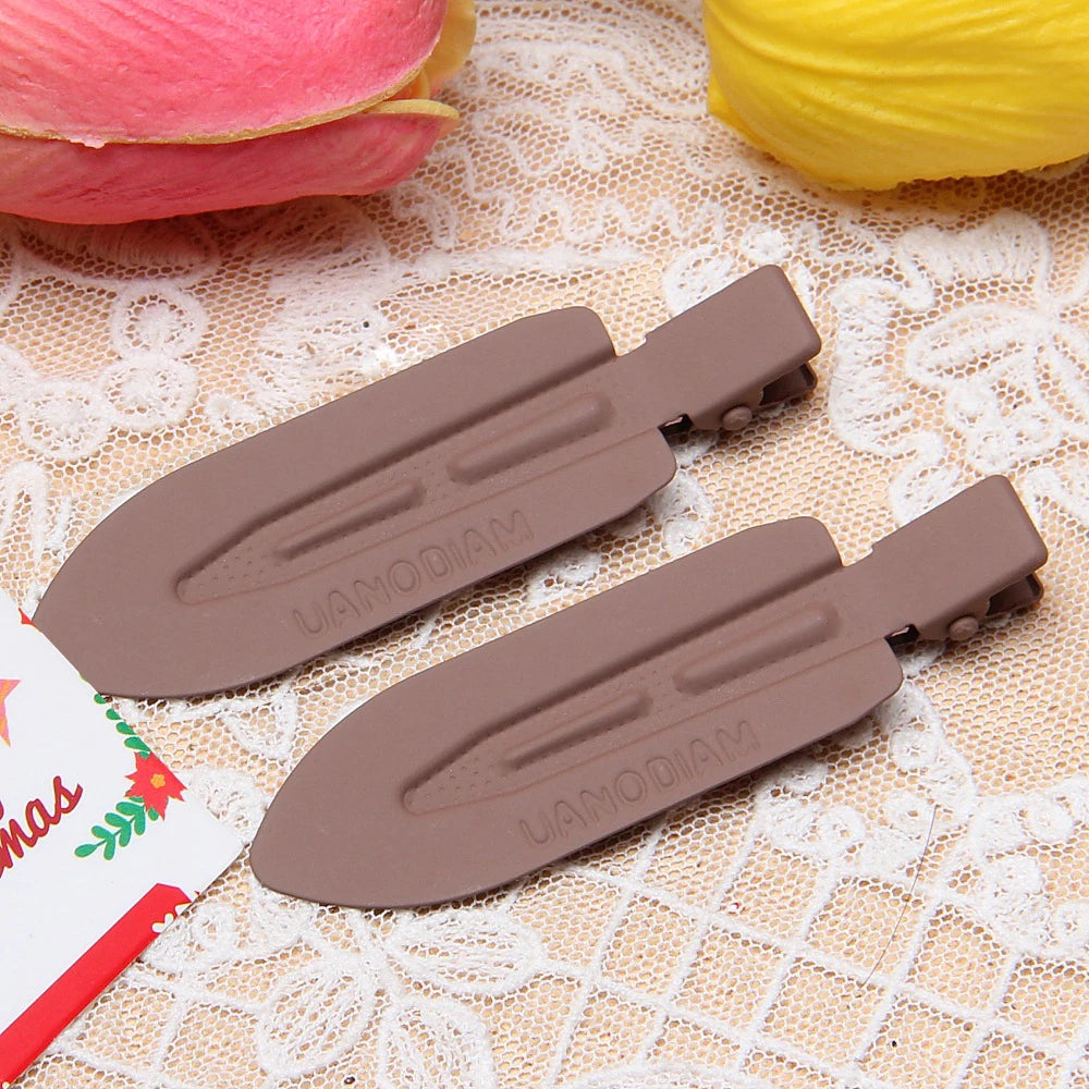 10 Pieces Hair Clips Side Clip Colorful Metal Paint Hair Accessories DIY Cream Glue Handmade Bobby Pin Decorative Materials